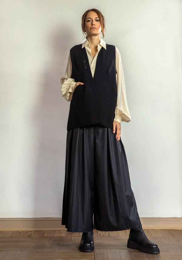 Rose & Lini A TENTATIVE ATELIER SILK “AGLAIA” LINEN SHIRT Offerte