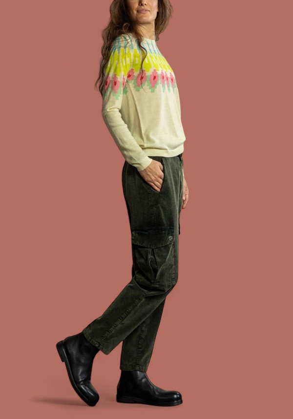 Rose & Lini IN BED WITH YOU WOOL “BARCHETTA 04” BANANA SWEATER Italy