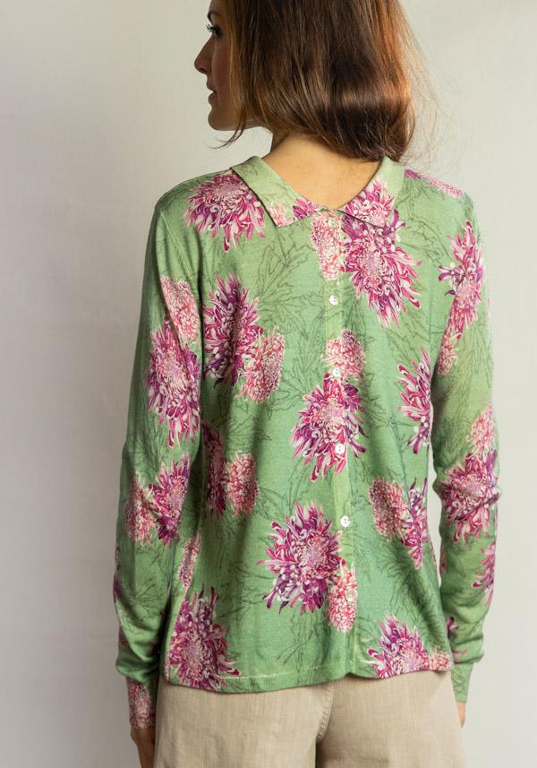Rose & Lini IN BED WITH YOU WOOL FLORAL SWEATER “22” SAGE 2025