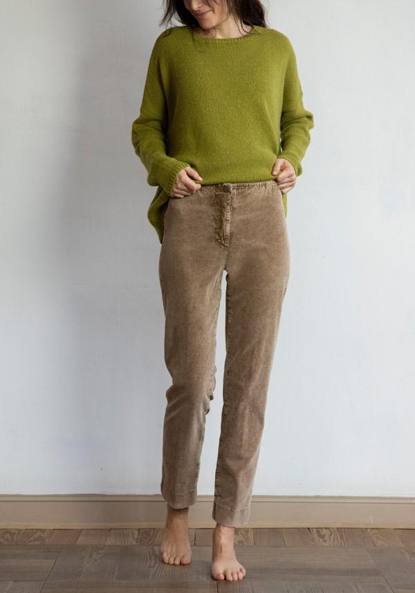 Rose & Lini ROSE & LINI CORDUROY “SICILIA” CAMEL PANTS Qualità