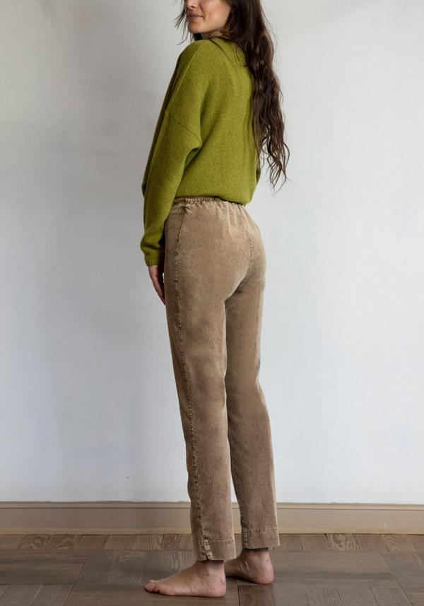 Rose & Lini ROSE & LINI CORDUROY “SICILIA” CAMEL PANTS Qualità
