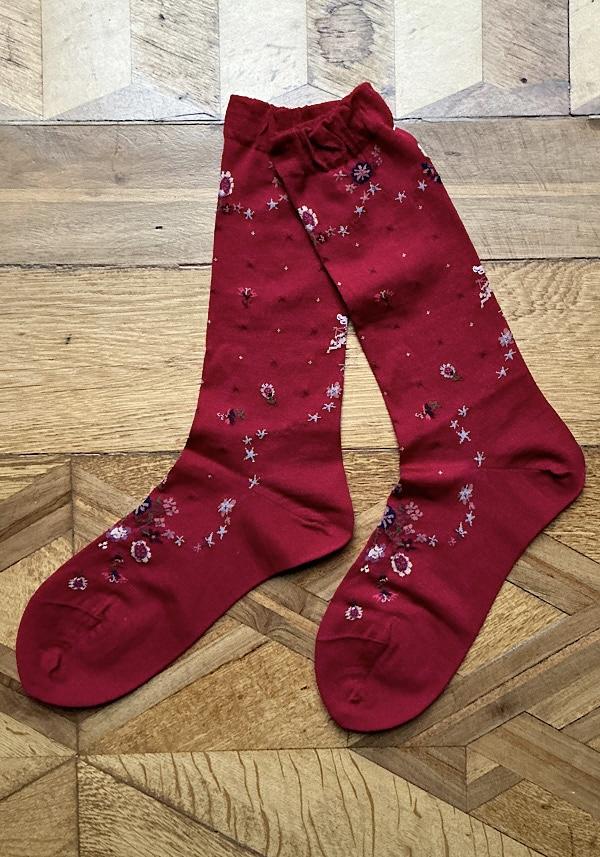 Rose & Lini ANTIPAST WOOL “HELLO ANGEL” KT-170S SOCKS RED Promozione Limitata