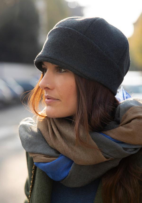 Rose & Lini THE GIRL AND THE GORILLA WOOL “MASHA” ANTHRA HAT Saldi