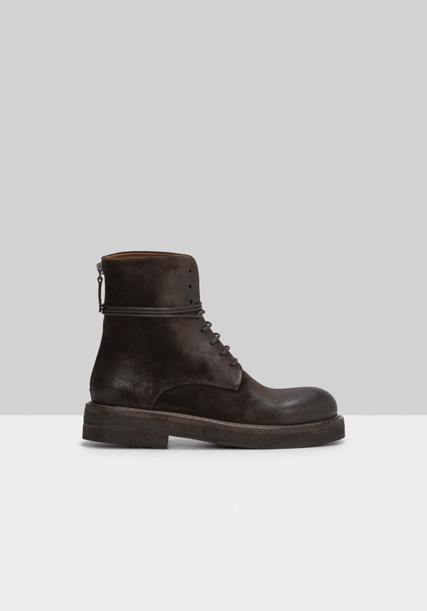 Rose & Lini MARSÈLL “PARRUCCA” SUEDE MORO ANKLE BOOTS Vendita Calda