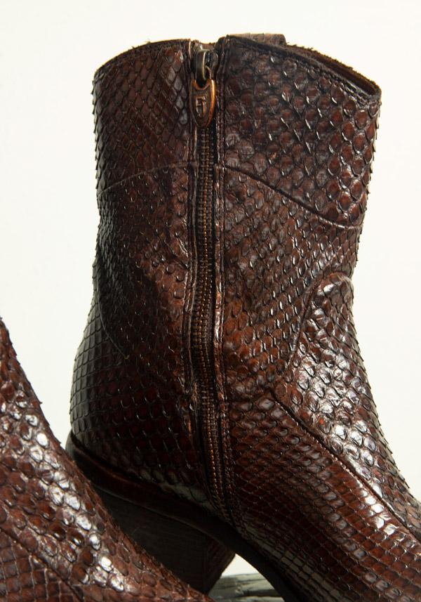 Rose & Lini FAUZIAN JEUNESSE “TEXANO 3886” CROCO GINGER TEXAS BOOT In Saldo