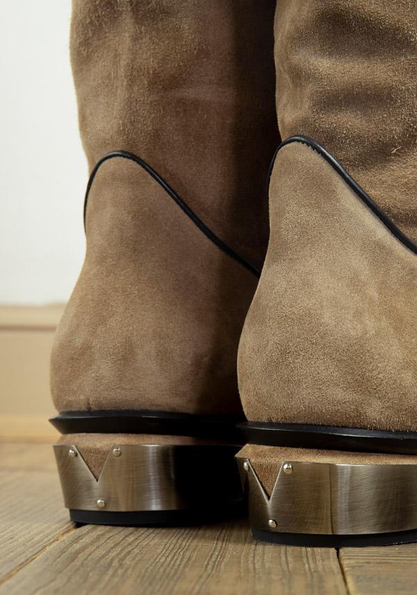 Rose & Lini KATE CATE SUEDE LEATHER “STELLA ROCK” BROWN BOOTS 2025