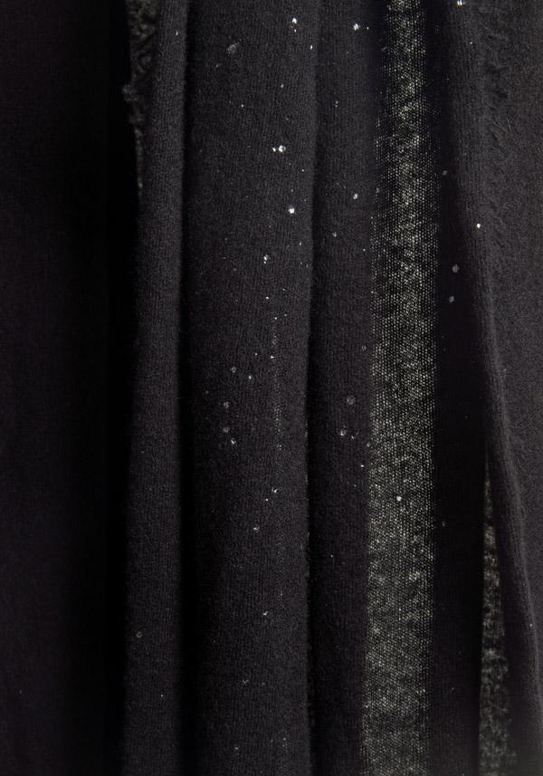 Rose & Lini FALIERO SARTI CASHMERE “ARIEL” BLACK STOLE Sconto