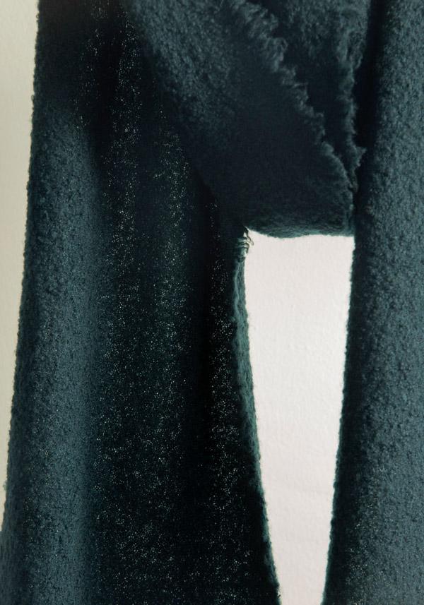 Rose & Lini FALIERO SARTI WOOL & CASHMERE “ALEXINA” PETROL SCARF Saldi