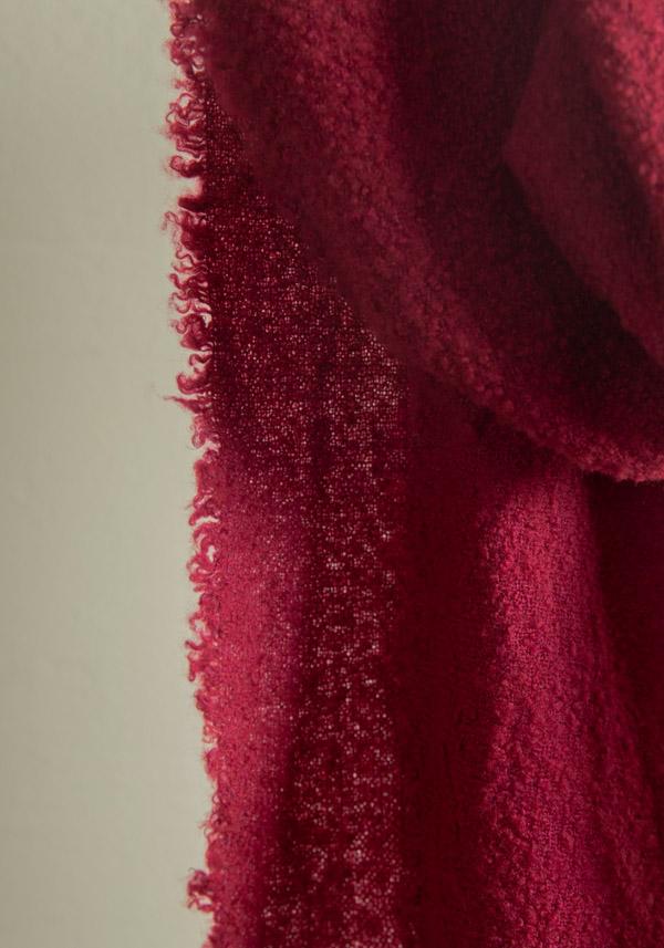 Rose & Lini FALIERO SARTI WOOL & CASHMERE “ALEXINA” ROSE RED SCARF Hotsell