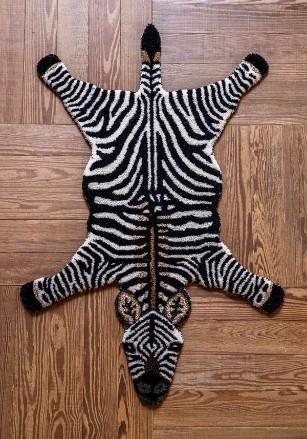 Rose & Lini DOING GOODS “STRIPEY ZEBRA” SMALL RUG Negozi Online