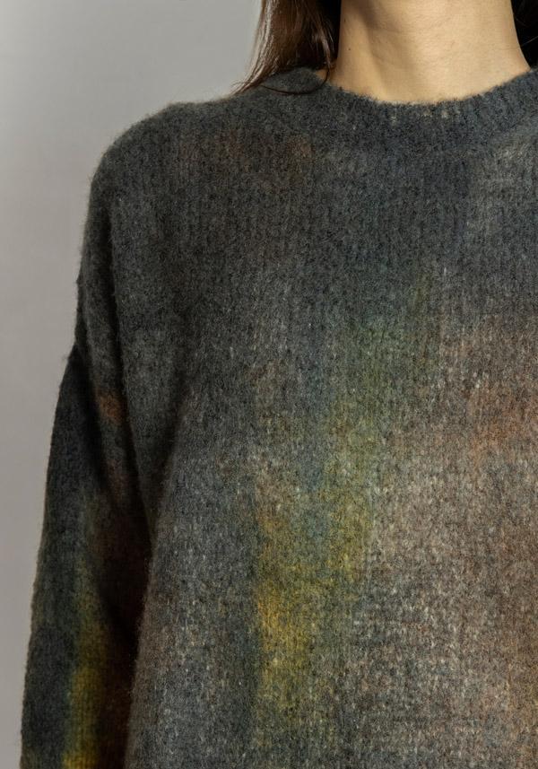 Rose & Lini FISSORE CASHMERE “MARIANNE 17” CHARCOAL PULLOVER 2025