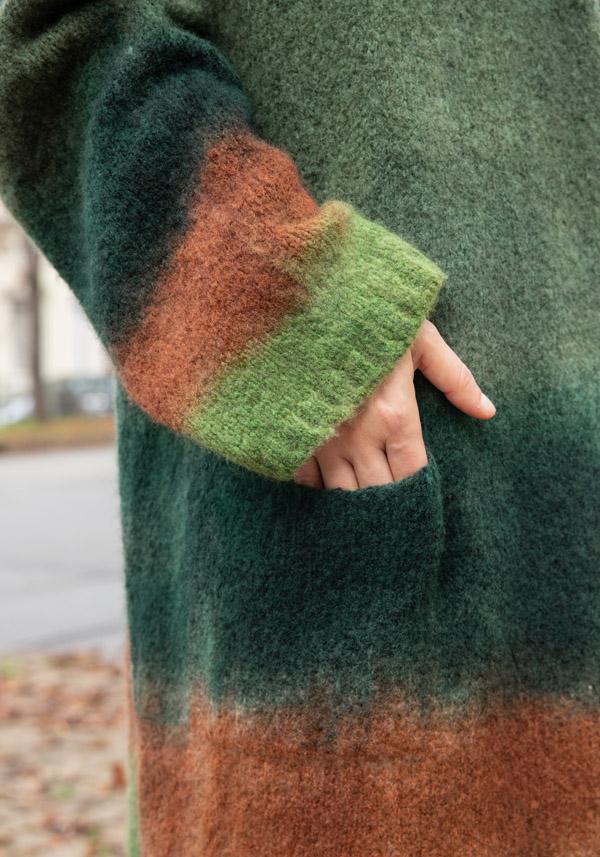 Rose & Lini FISSORE CASHMERE “MARIANNE 3” KAKI LONG CARDIGAN Nuovo
