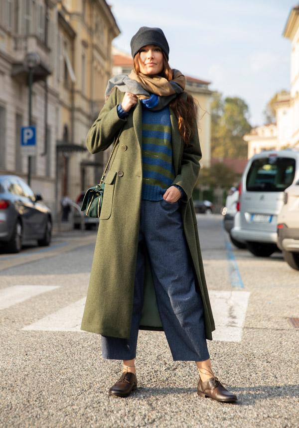 Rose & Lini MARCHÉ DES PALMIERS WOOL “GINEVRINA” STRIPED PULL BAKIR & VILS Promozione Limitata