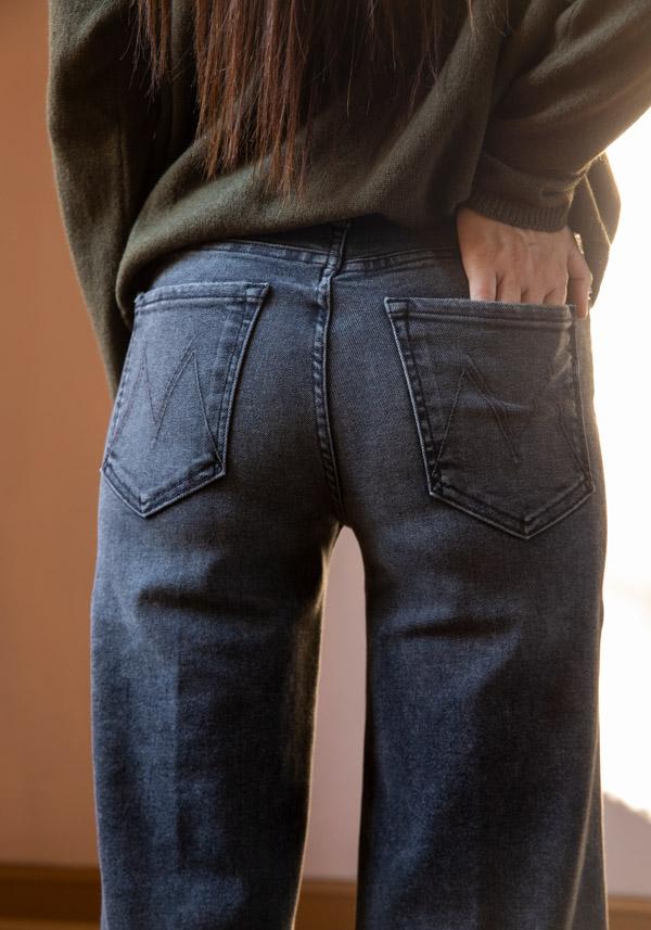 Rose & Lini MOTHER DENIM “THE TWISTER HEEL” STONE JEANS Prezzo Ridotto