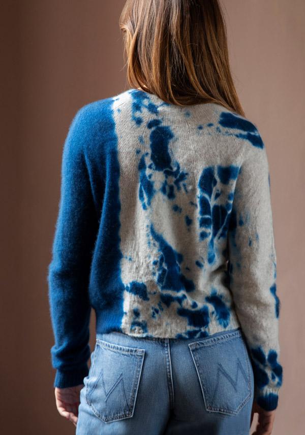 Rose & Lini SUZUSAN CASHMERE “PULL 3027” BLUE & GREY Novità