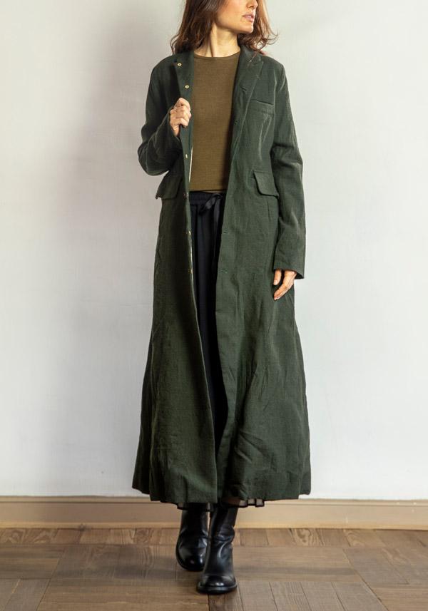 Rose & Lini ALEKSANDR MANAMIS WOOL “COAT 1149” GREEN In Linea