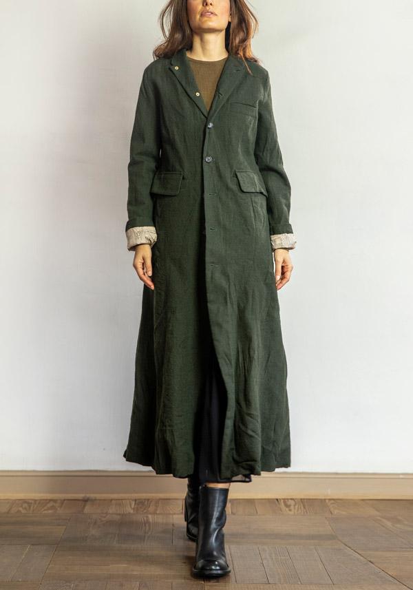 Rose & Lini ALEKSANDR MANAMIS WOOL “COAT 1149” GREEN In Linea