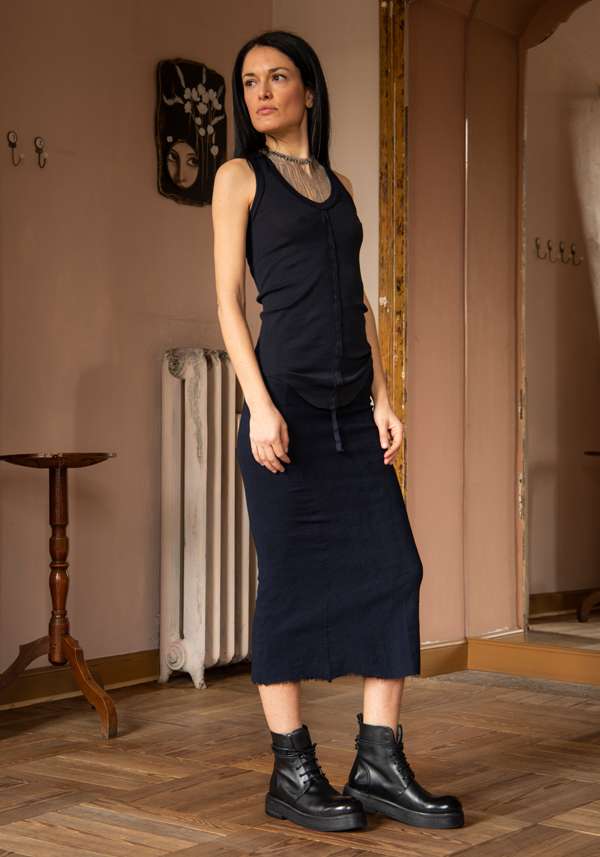Rose & Lini MARC LE BIHAN “DEBARD 2816” INDIGO TOP Soddisfazione Garantita