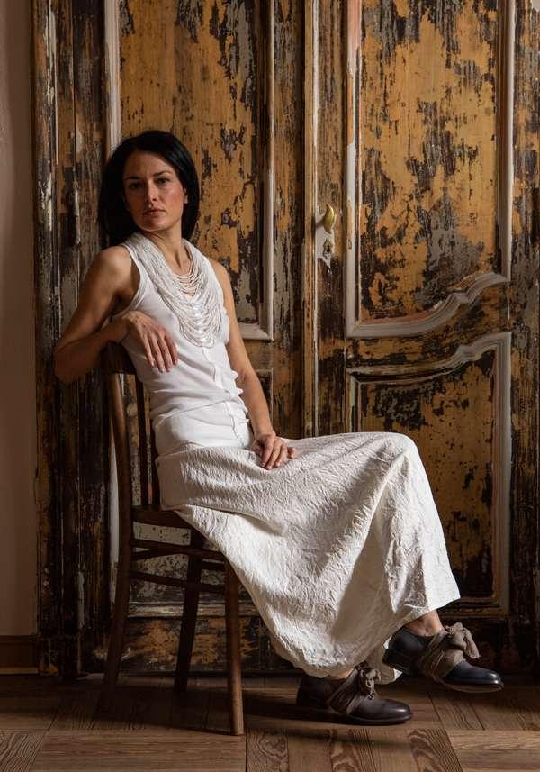 Rose & Lini MARC LE BIHAN “DEBARD 2816” WHITE TOP Qualità Garantita