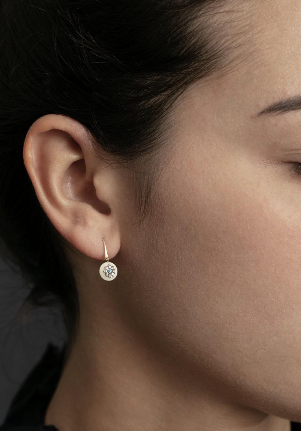 Rose & Lini 5 OCTOBRE “ISA” WHITE EARRINGS I Più Venduti
