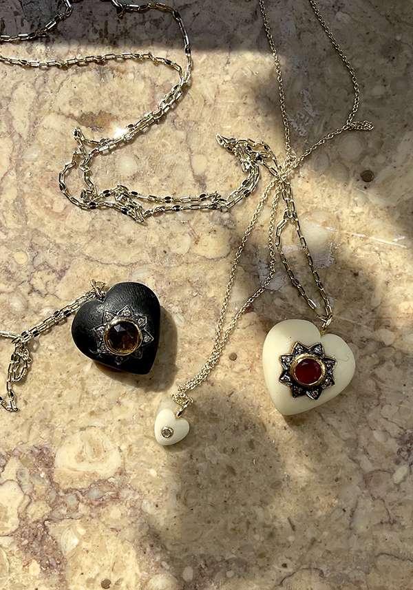 Rose & Lini 5 OCTOBRE “LULU D” HEART PENDANT NECKLACE 2025