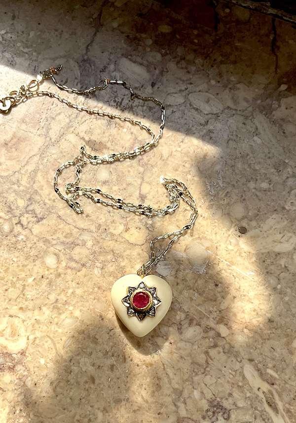 Rose & Lini 5 OCTOBRE “ROSIE” GOLD PENDANT NECKLACE Italia