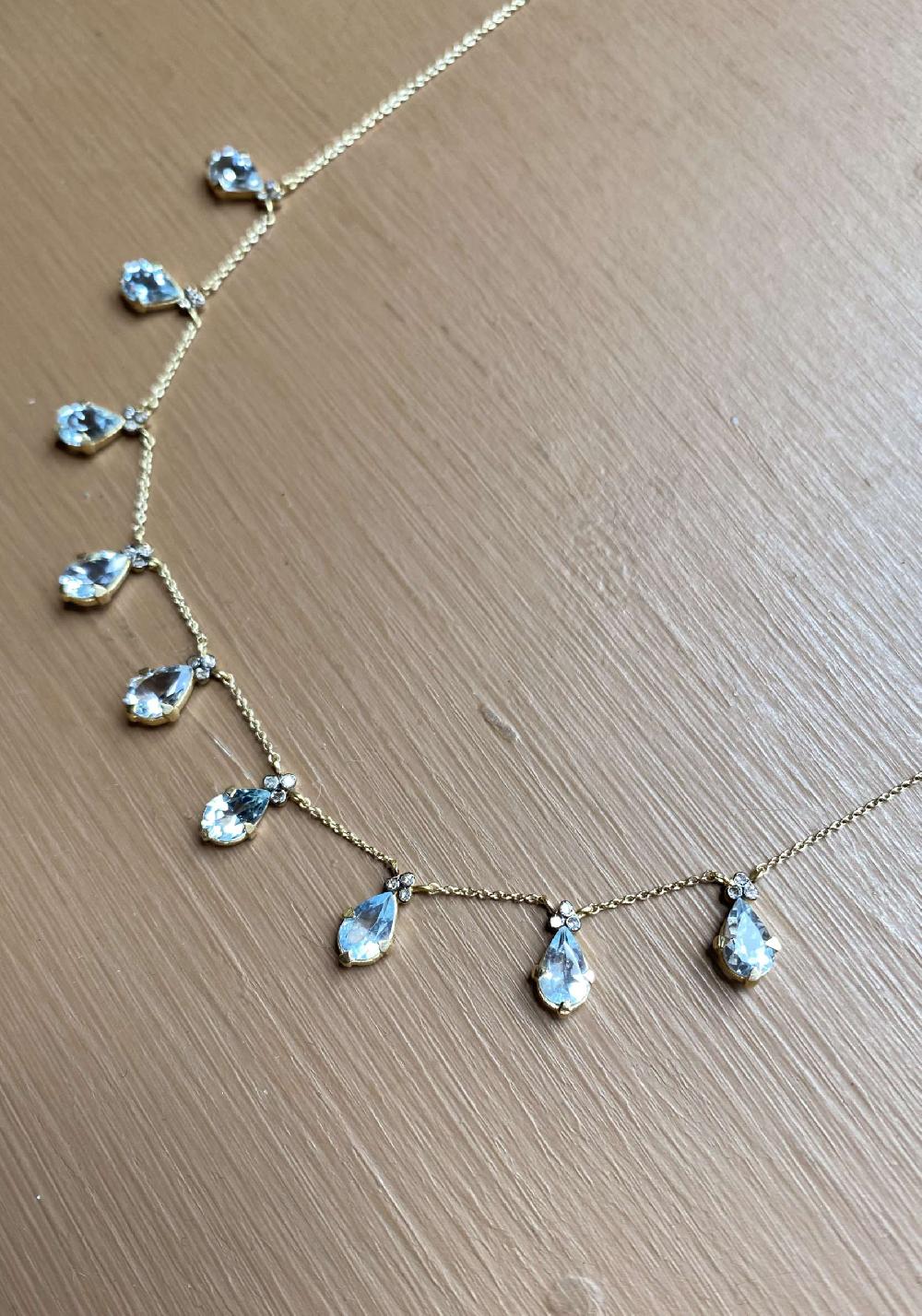 Rose & Lini 5 OCTOBRE “JULIAN” AQUAMARINE & DIAMONDS NECKLACE Qualità