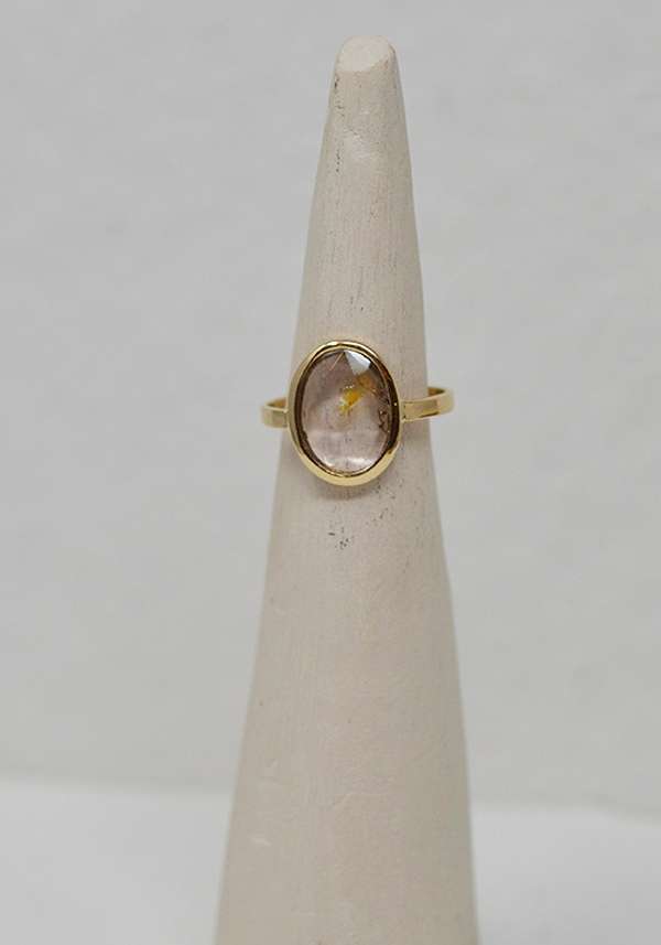 Rose & Lini MAITEA “OVAL” CLEAR TOURMALINE RING Soddisfazione Garantita