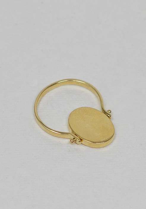 Rose & Lini MAITEA “SAINT TROPEZ” DOUBLE FACE GOLD RING Qualità Garantita