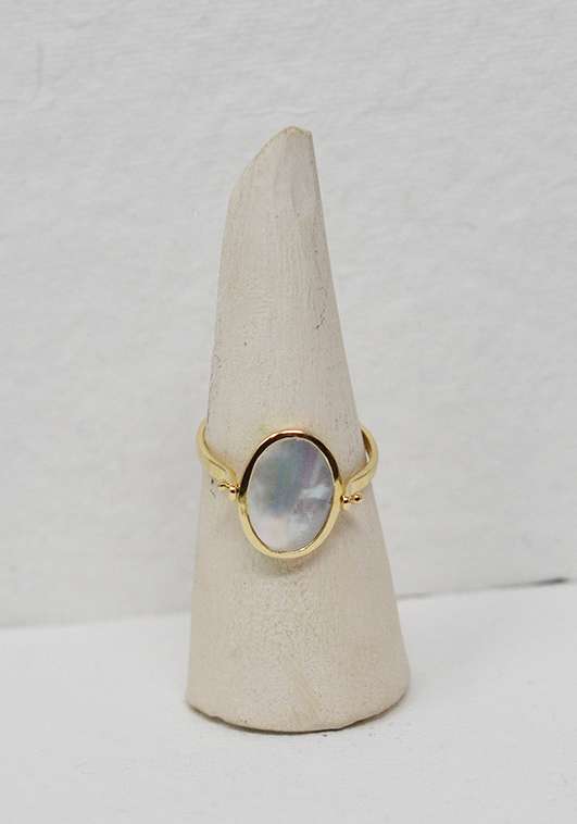 Rose & Lini MAITEA “SAINT TROPEZ” DOUBLE FACE GOLD RING Qualità Garantita
