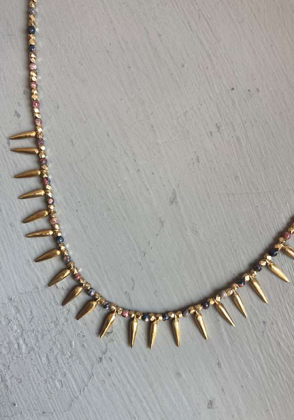 Rose & Lini 5 OCTOBRE “HAWK” JASPER NECKLACE Shopping Online