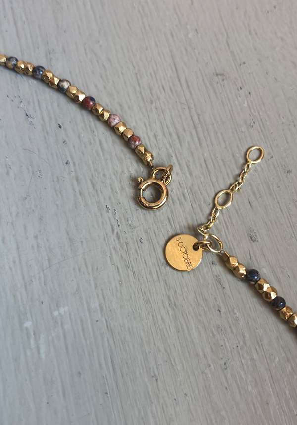 Rose & Lini 5 OCTOBRE “HAWK” JASPER NECKLACE Shopping Online