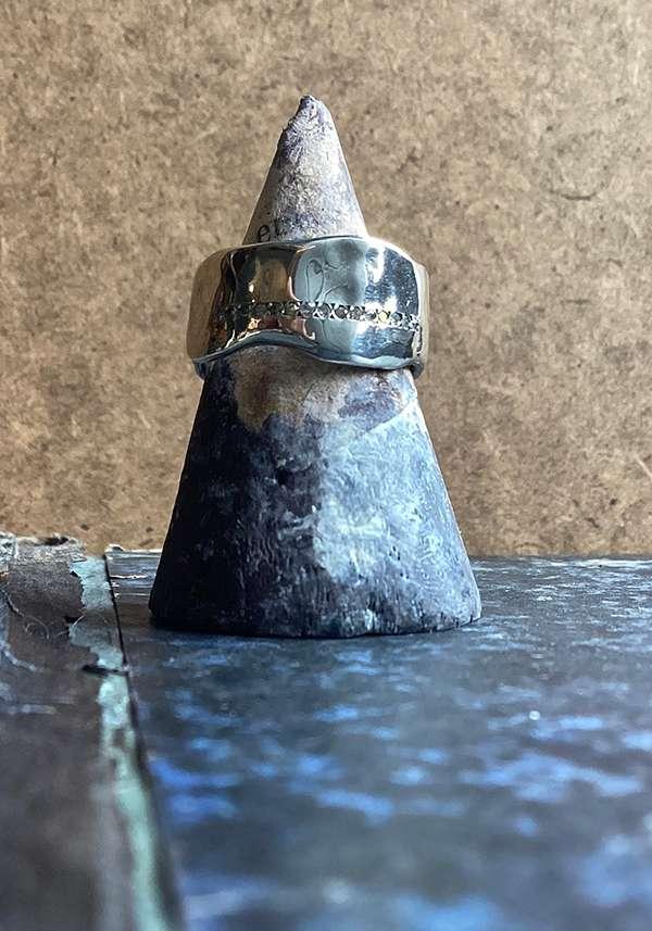 Rose & Lini ROSAMARIA SILVER “CAO” RING Sottocosto