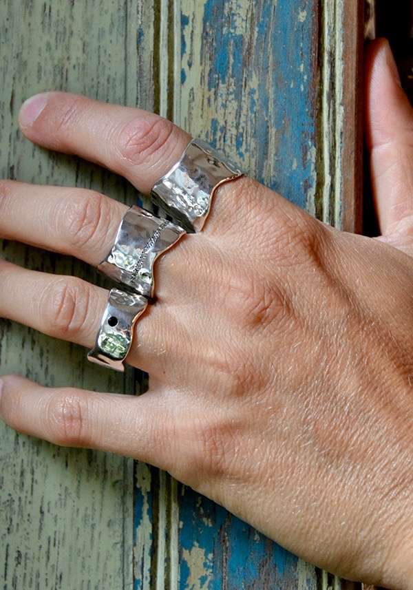 Rose & Lini ROSAMARIA SILVER “CAO” RING Sottocosto