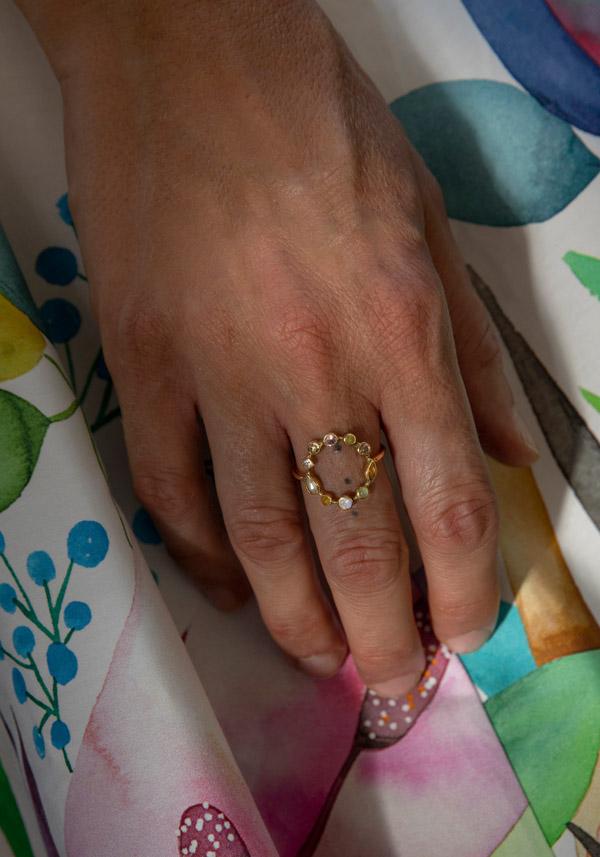 Rose & Lini DORETTE “BAGUE COURONNÉE” GOLD RING Convenienza