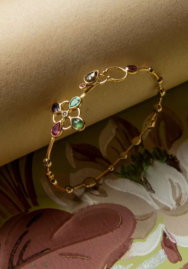 Rose & Lini DORETTE GOLD STUDDED “JARDINAGE BRACELET” #2 Hotsell