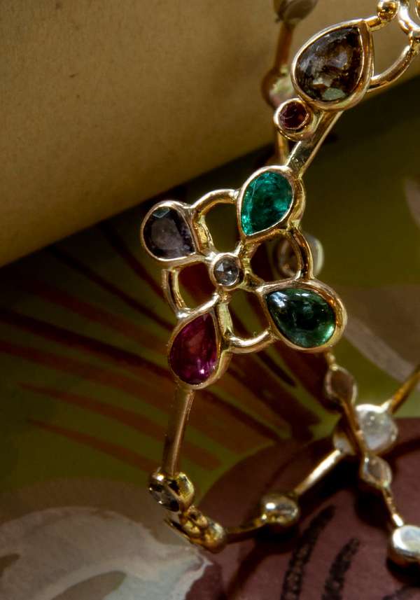 Rose & Lini DORETTE GOLD STUDDED “JARDINAGE BRACELET” #2 Hotsell