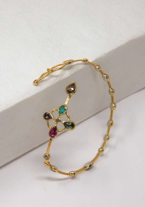Rose & Lini DORETTE GOLD STUDDED “JARDINAGE BRACELET” #2 Hotsell