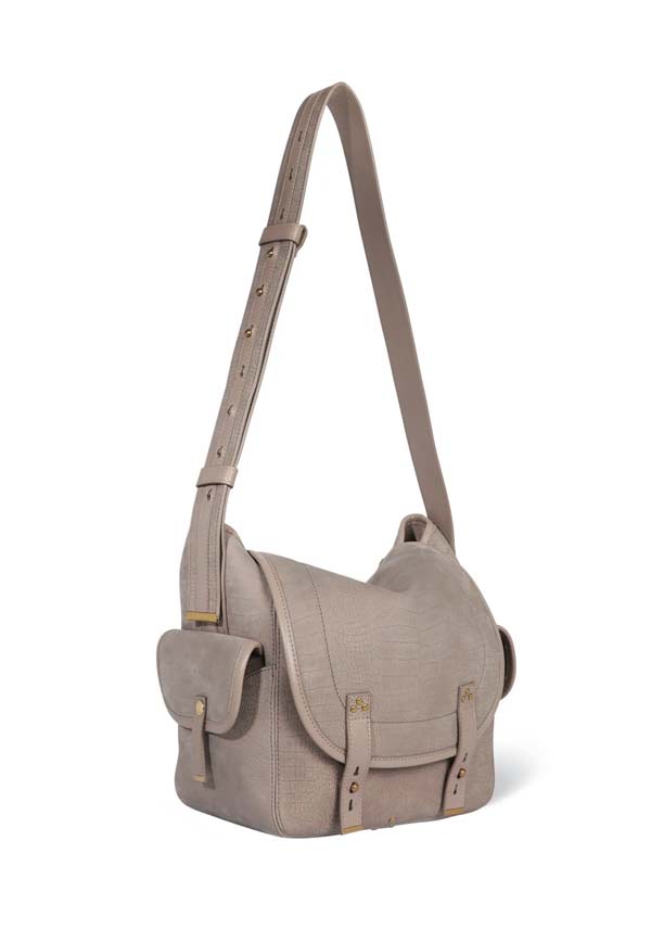 Rose & Lini JÉRÔME DREYFUSS “STAN L” CROCO STONE SHOULDER BAG Vendita