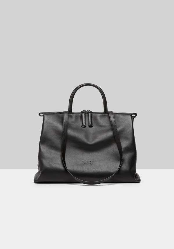 Rose & Lini MARSÈLL “4 DRITTA” BLACK LEATHER BAG Promozione Limitata