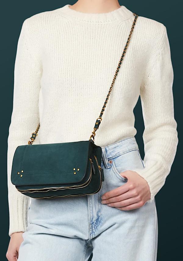 Rose & Lini JÉRÔME DREYFUSS “BOBI” IMPRIMÈ CROCO CANARD BAG Sottocosto