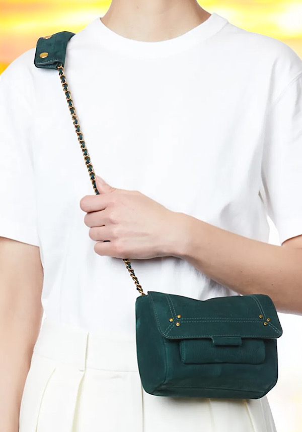 Rose & Lini JÉRÔME DREYFUSS “LULU S” IMPRIMÈ CROCO CANARD BAG Sconto