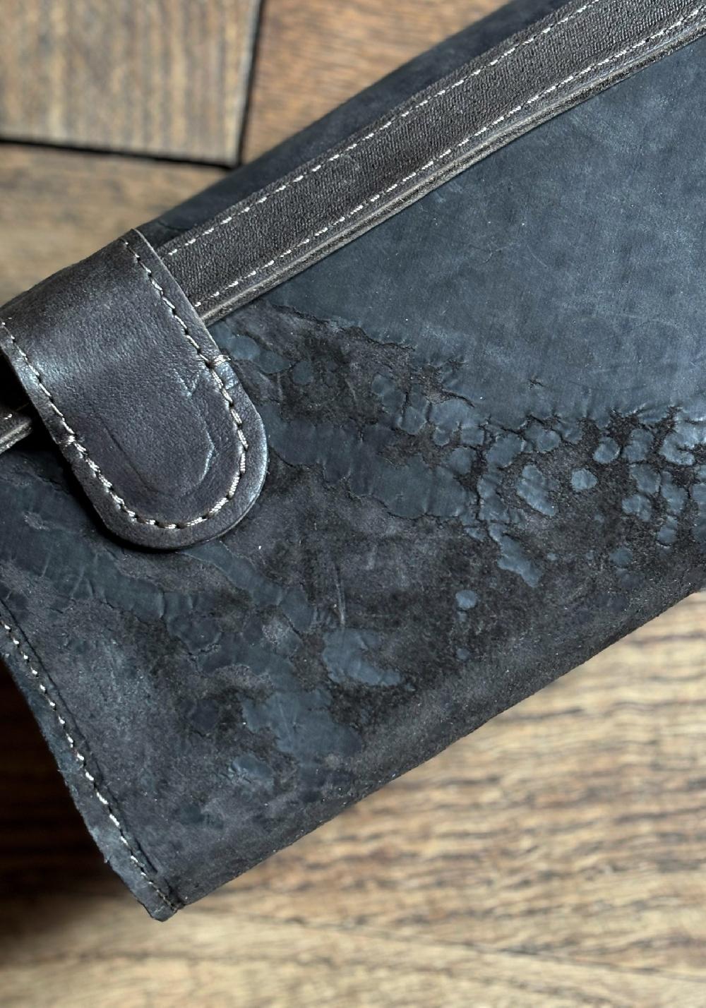 Rose & Lini TAGLIOVIVO ONYX LEATHER “MARSUPIO RING” BAG Offerte