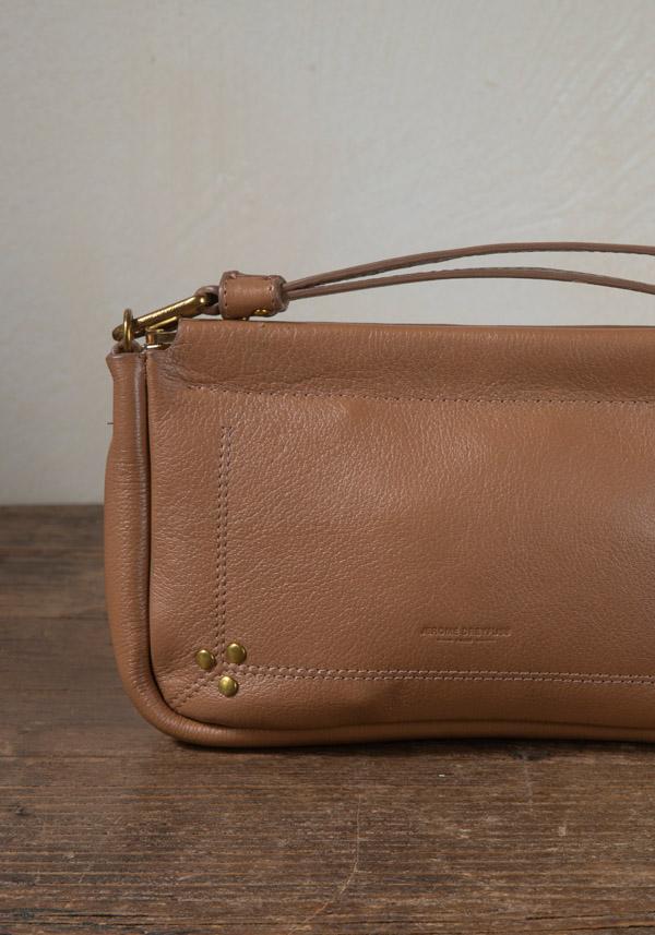 Rose & Lini JÉRÔME DREYFUSS “CLAP M” NUDE CLUTCH BAG Vendita Calda