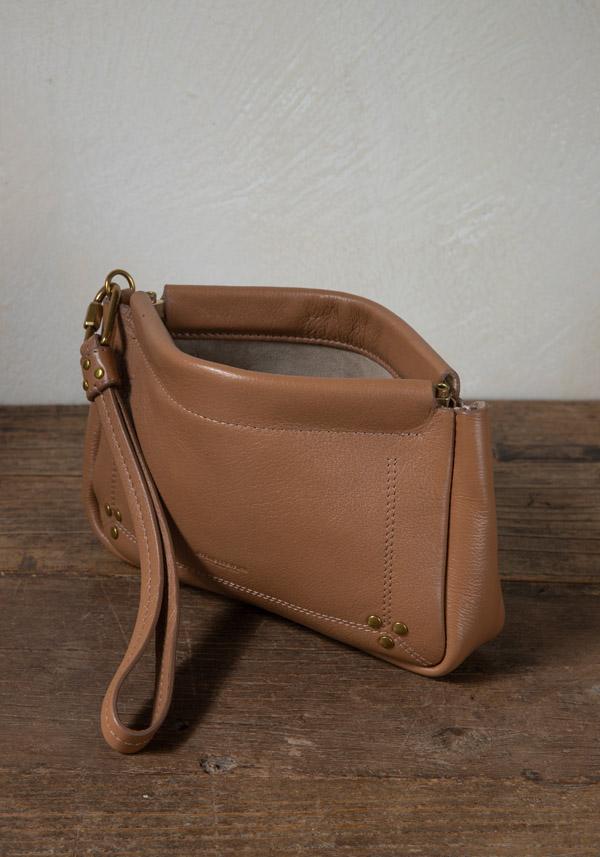Rose & Lini JÉRÔME DREYFUSS “CLAP M” NUDE CLUTCH BAG Vendita Calda