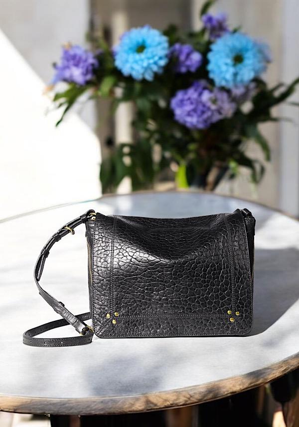 Rose & Lini JÉRÔME DREYFUSS “IGOR” BUBBLE BLACK LEATHER BAG Negozio