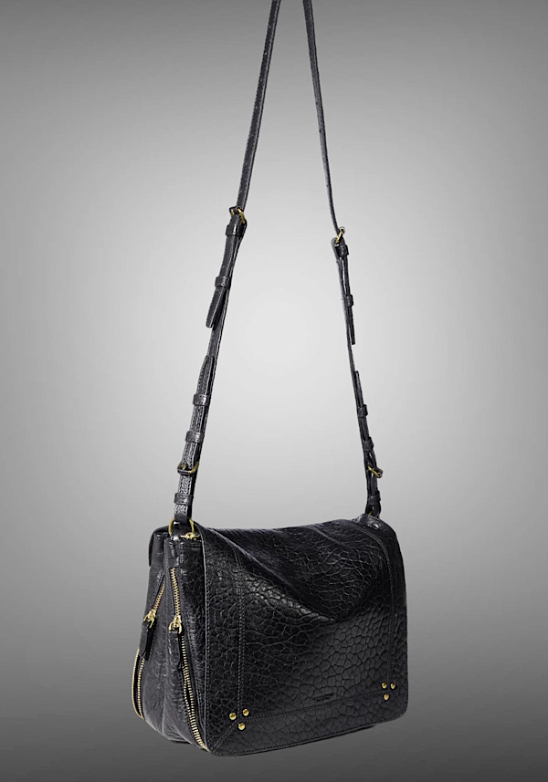 Rose & Lini JÉRÔME DREYFUSS “IGOR” BUBBLE BLACK LEATHER BAG Negozio