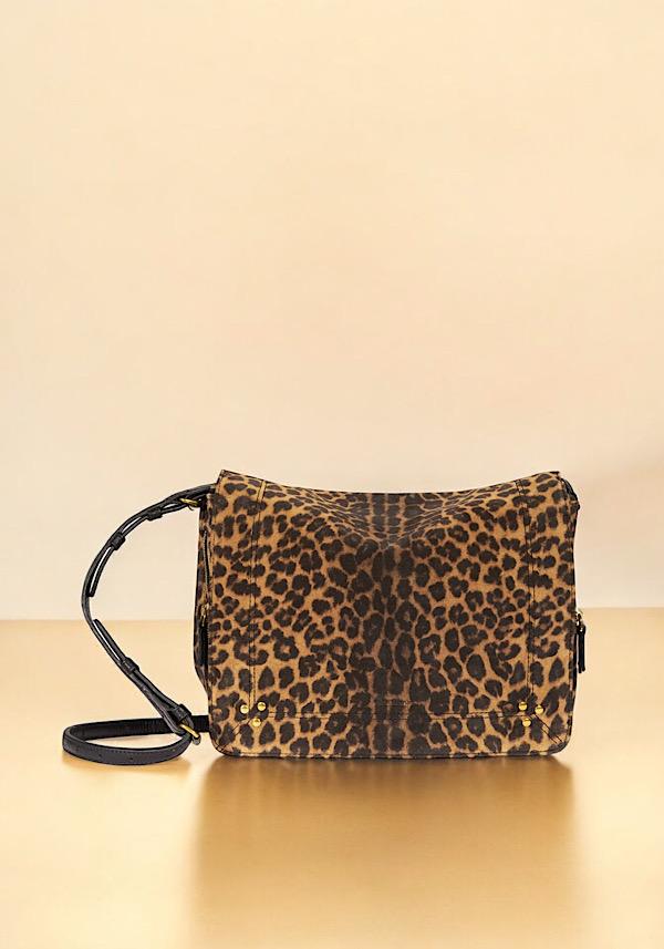 Rose & Lini JÉRÔME DREYFUSS “IGOR” LEOPARD SUEDE LEATHER BAG In Saldo