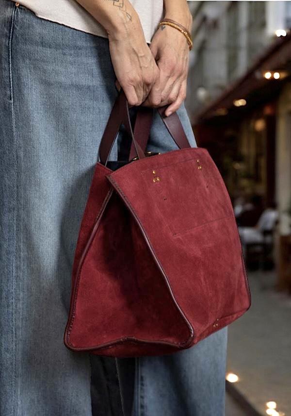 Rose & Lini JÉRÔME DREYFUSS “LEON M” BURGUNDY BAG Moda