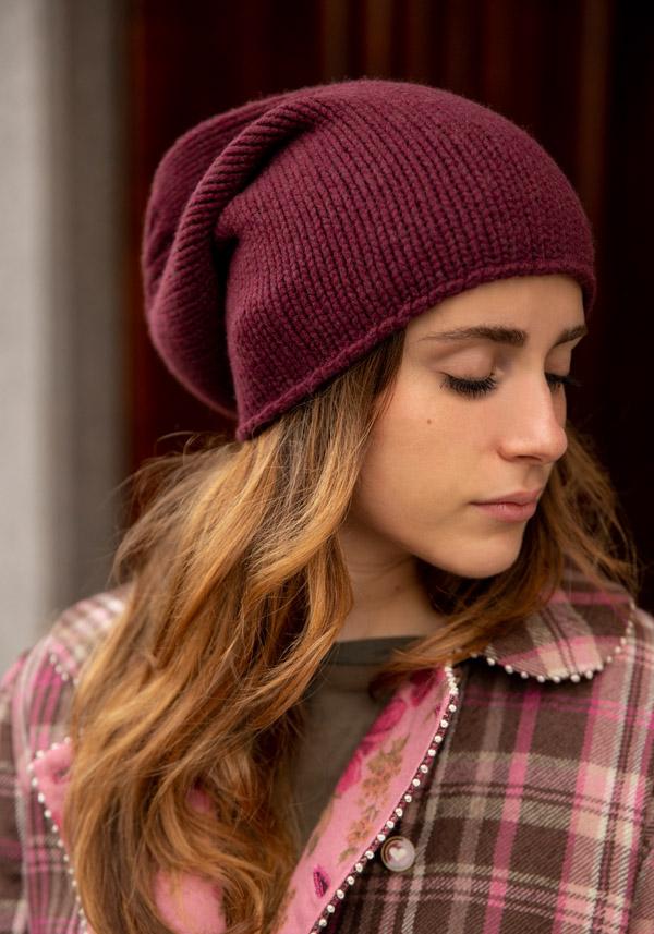 Rose & Lini DANIELAPI CASHMERE “TURBAN BEANIE” LAVA Offerta natalizia